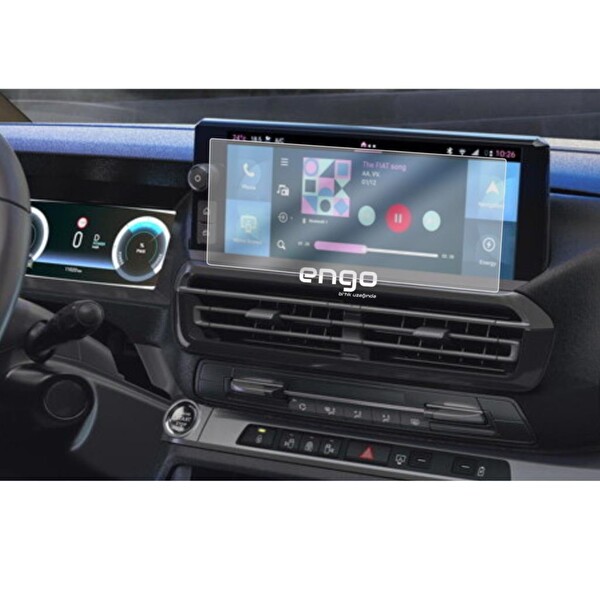 Engo Fiat Scudo 10 inç Mat Ekran Koruyucu Multimedya Şeffaf