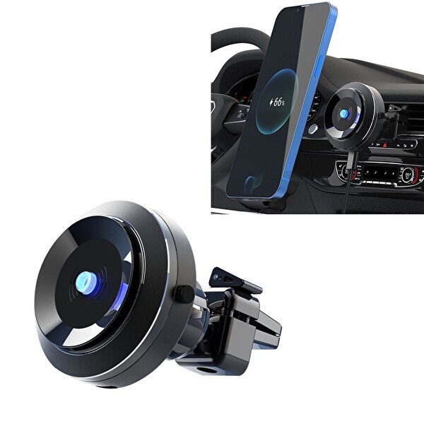 Raca Tech Wireless Vacum Vantuz Sistemli 15W Hızlı Şarjlı Araç İçi Telefon Tutucu