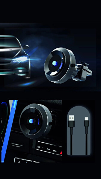 Raca Tech Wireless Vacum Vantuz Sistemli 15W Hızlı Şarjlı Araç İçi Telefon Tutucu