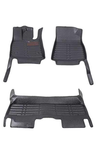 Mega Oto Market 5D Dikişsiz (Press) Deri Siyah BYD Seal U DM-i 2023-2025 ile Uyumlu Havuzlu Paspas