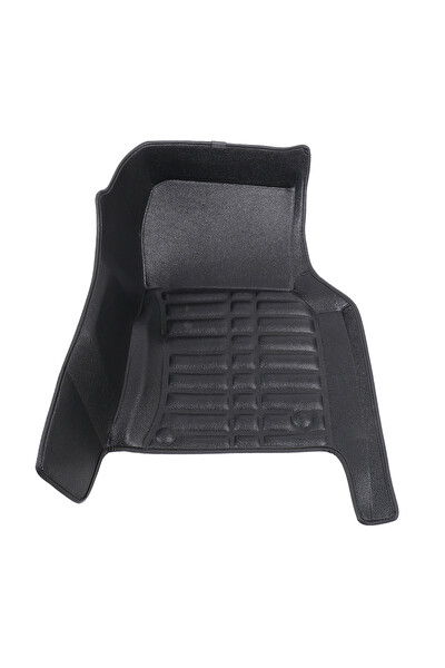 Mega Oto Market 5D Dikişsiz Press Deri Jaguar XE 2015-2024 Uyumlu Havuzlu Paspas Siyah