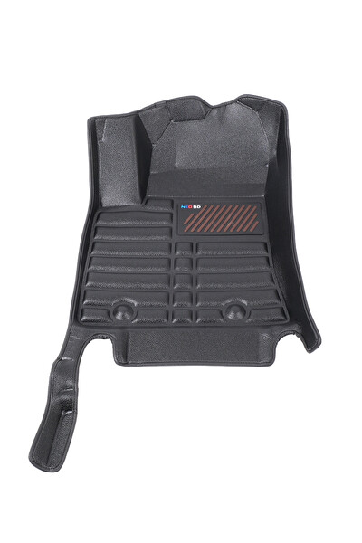 Mega Oto Market 5D Dikişsiz Press Deri Hyundai Kona Elektrikli 2024-2025 Uyumlu Havuzlu Paspas Siyah