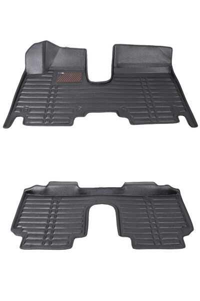 Mega Oto Market 5D Dikişsiz Press Deri Hyundai Ioniq 5 Elektrikli 2022-2025 Uyumlu Havuzlu Paspas Siyah