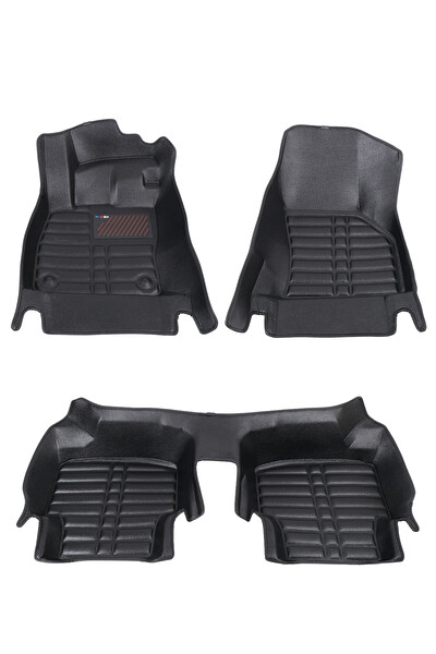 Mega Oto Market 5D Dikişsiz Press Deri Citroen C4X 2022-2025 Uyumlu Havuzlu Paspas Siyah