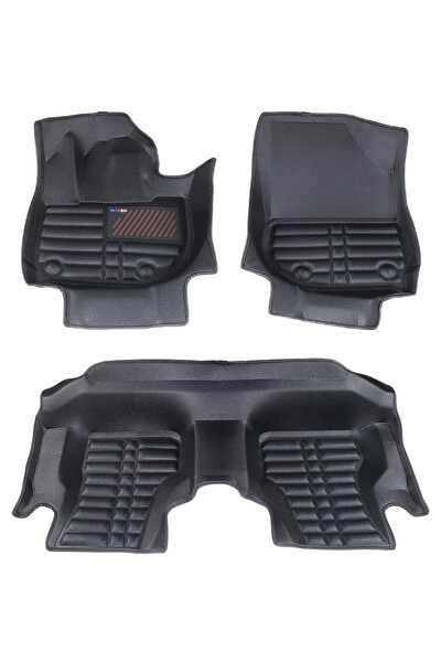 Mega Oto Market 5D Dikişsiz Press Deri Honda City 2021-2025 Uyumlu Havuzlu Paspas Siyah