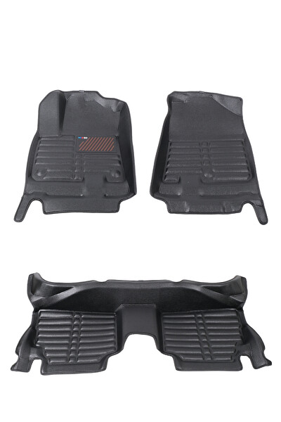 Mega Oto Market 5D Dikişsiz Press Deri Kia Niro EV Elektrikli 2019-2025 Uyumlu Havuzlu Paspas Siyah