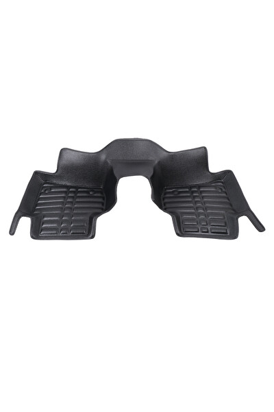 Mega Oto Market 5D Dikişsiz Press Deri Jaguar F-Pace 2016-2025 Uyumlu Havuzlu Paspas Siyah