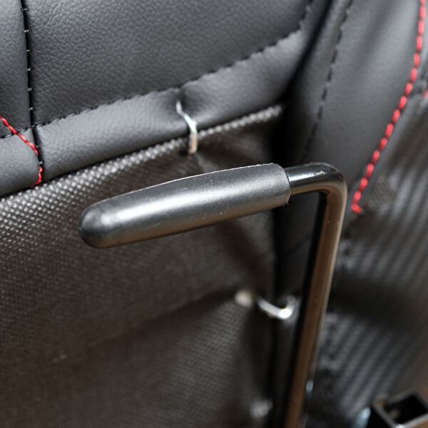 Mega Oto Market Recaro Model Deri Oto Yarış Koltuğu Siyah Spor Koltuk Takımı 2'li Set JBR1053