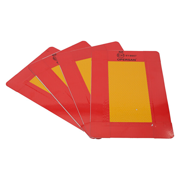 Mega Oto Market Opersan Reflektör Tabela 22x36 CM 1MM Alüminyum Kısa Dikdörtgen