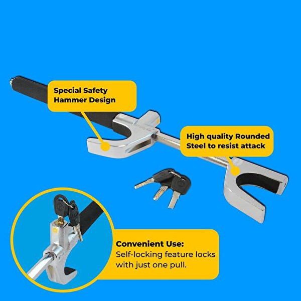 Simply Brands Premium Araba Direksiyon Kilidi