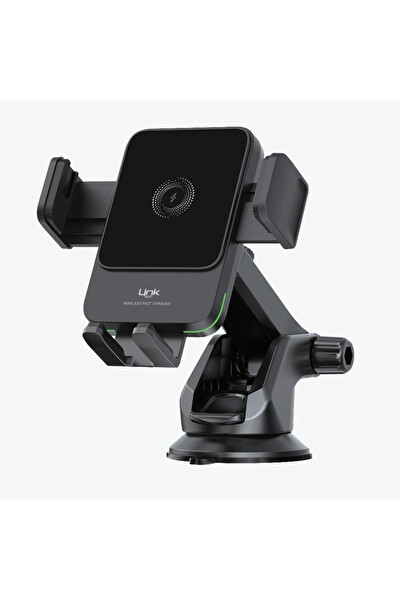 Linktech W750 Premium Kablosuz 15W Hızlı Araç Şarjlı Telefon Tutacağı