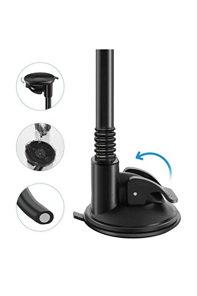 Linktech H711 Vantuzlu Uzun Kol Araç İçi Telefon Tutucu