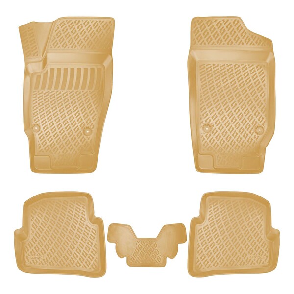 Rizline Seat Cordoba 2002-2008 İle Uyumlu 3D Havuzlu Paspas - Bej
