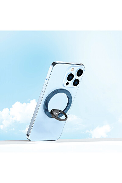 Linktech H701 Magsafe Uyumlu Mıknatıslı Telefon Tutucu Halka Mavi