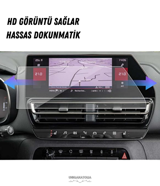 Uniqanatolia C5 Aırcross 2025 Makyajlı Kasa Navigasyon Ve Multimedya Uyumlu Nano Ekran Koruyucu