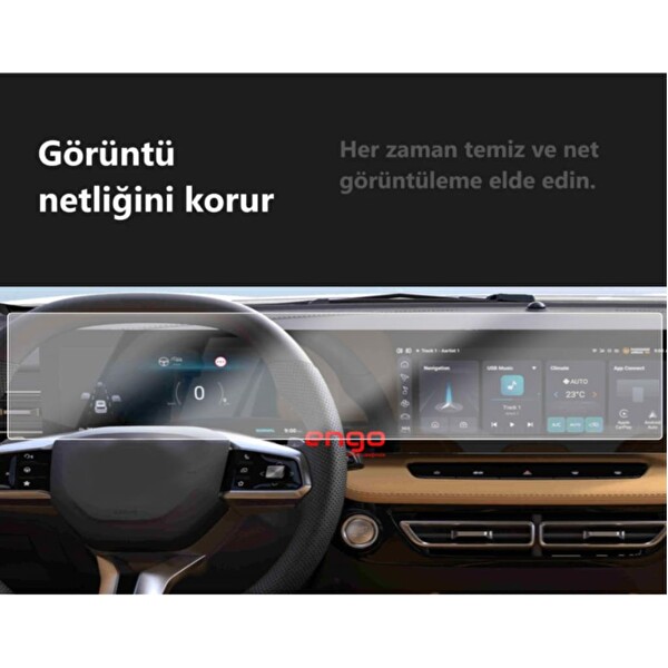 Engo MG HS Nano Multimedya Dijital Göstergesi Uyumlu Mat Ekran Koruyucu