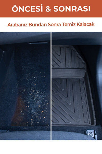 Pikas Havuzlu 3D Siyah Paspas Takımı – BMW 3 Serisi E90 2004–2013 3D Havuzlu Paspas