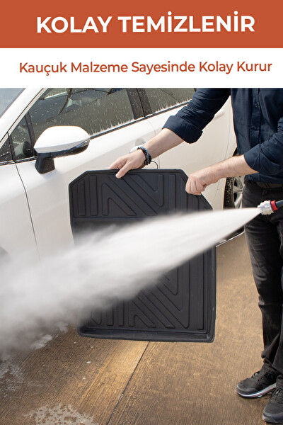 Pikas Havuzlu 3D Siyah Paspas Takımı - Cıtroen Berlingo Serisi 2008-2018 Arası 3D Havuzlu Paspas