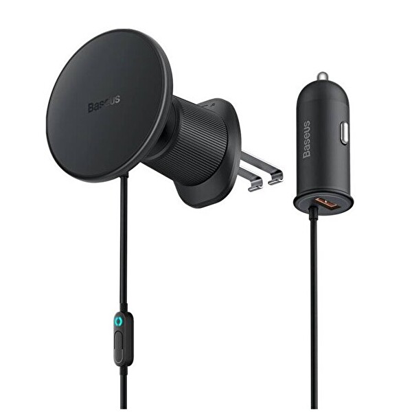 Baseus CW01 Siyah Claw Serisi Magsafe Wireless Şarjlı Araç Tutucu Air Vent