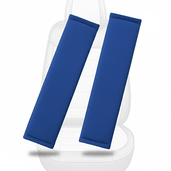 Mega Oto Market Yumuşak Emniyet Kemer Kılıfı Çift Takım Mavi