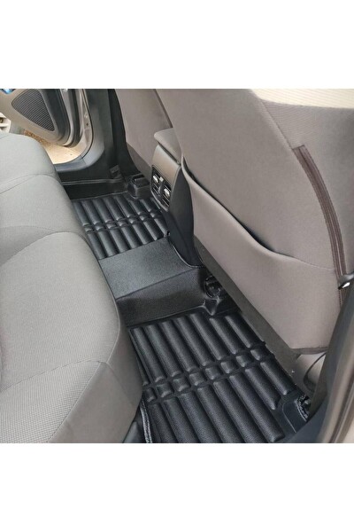 Mega Oto Market 5D Dikişsiz (Press) Deri Havuzlu Paspas Siyah Range Rover Evoque 2020-2025 ile Uyumlu