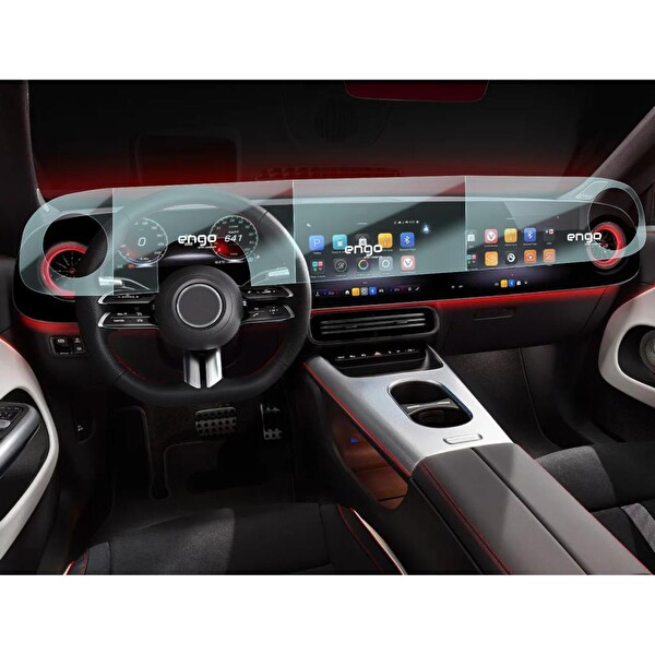Engo Mercedes CLA Ekran Koruyucu - CLA 220 CLA 350 - 4 Parça Set