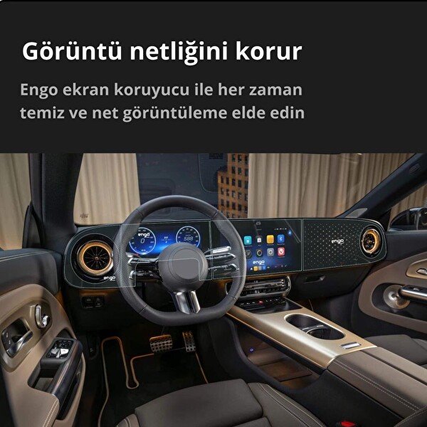 Engo Mercedes CLA Ekran Koruyucu - CLA 220 CLA 350 - 4 Parça Set