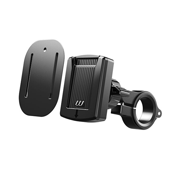 Bix BPH06 Hızlı Kilitli Gidon Bağlantılı Motosiklet ve Bisiklet Telefon Tutucu 360° Döner Güçlü Tutuş