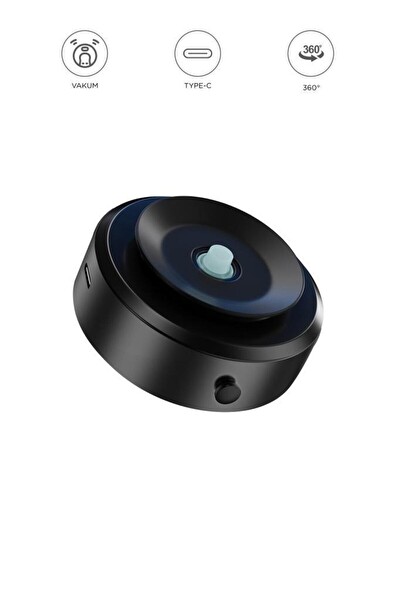 Başkenttekno X8Q Siyah Çift Taraflı Manyetik Adsorpsiyon Vakumlu Kompakt Araç Telefonu Tutucu