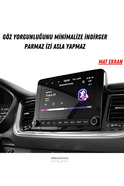 Uniqanatolia Kia Stonic 2025 Navigasyon ve Multimedya Uyumlu Mat Ekran Koruyucu