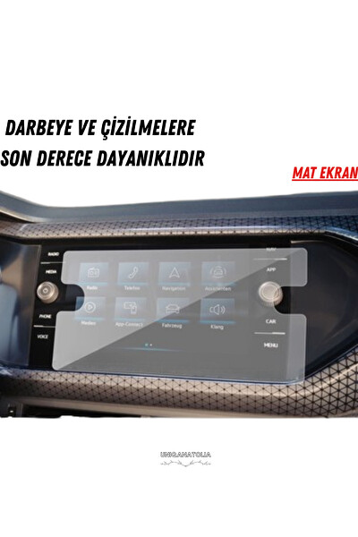 Uniqanatolia Volkswagen T-Cross Navigasyon ve Multimedya Uyumlu Mat Ekran Koruyucu