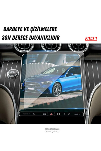 Uniqanatolia Mercedes GLC 180 2025 Hayalet Gösterge ve Multimedya Uyumlu Set Nano Ekran Koruyucu