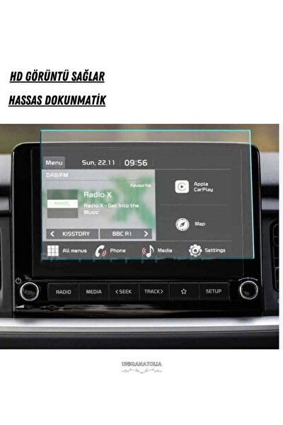 Uniqanatolia Kia Stonic 2023 2024 Navigasyon ve Multimedya Uyumlu Nano Ekran Koruyucu