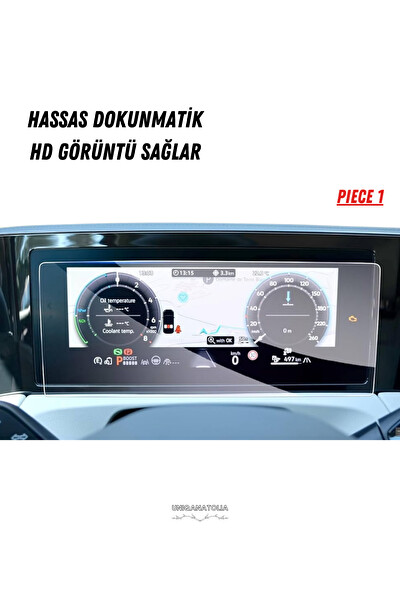 Uniqanatolia Volkswagen Tiguen R Line 2025 Hayalet Gösterge ve Multimedya Uyumlu Nano Ekran Koruyucu
