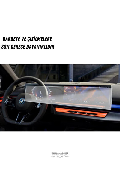 Uniqanatolia Bmw 320i 2023-2024 Dijital Gösterge ve Multimedya Bilgi Ekran Uyumlu Nano Ekran Koruyucu