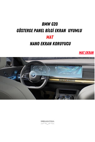 Uniqanatolia BMW G20 Gösterge Panel ve Bilgi Ekran Uyumlu Mat Ekran Koruyucu