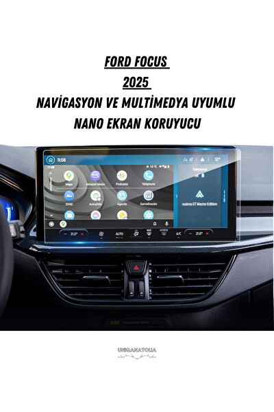 Uniqanatolia Ford Focus 2025 Navigasyon ve Multimedya Uyumlu Nano Ekran Koruyucu