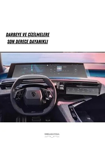 Uniqanatolia Peugeot 5008 Panoramik i-Cockpıt Multimedya ve Klima Konsol Uyumlu Set Nano Ekran Koruyucu