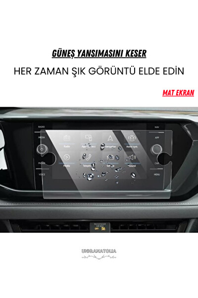 Uniqanatolia Volkswagen Tiguen 2022-2023 Navigasyon ve Multimedya Uyumlu Mat Ekran Koruyucu