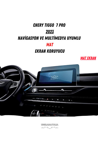 Uniqanatolia Chery Tiggo 7 Pro 2023 Navigasyon ve Multimedya Uyumlu Mat Ekran Koruyucu