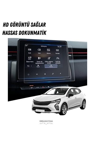 Uniqanatolia Renault Clio Evolution 2025 Navigasyon ve Multimedya Uyumlu Nano Ekran Koruyucu