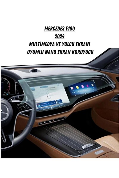 Uniqanatolia Mercedes E180 2024 Multimedya Ve Yolcu Ekranı Uyumlu Nano Ekran Koruyucu