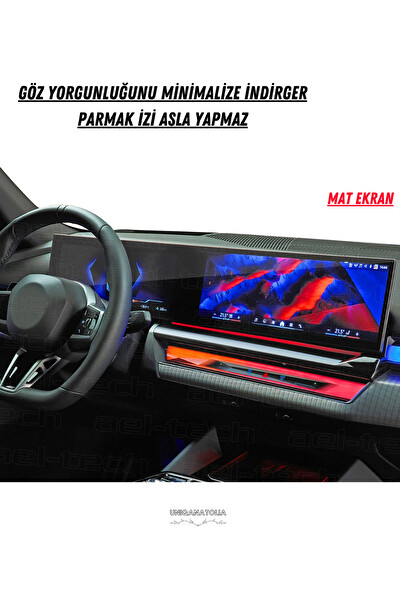 Uniqanatolia BMW i5 Gösterge Panel ve Bilgi Ekran Uyumlu Mat Ekran Koruyucu