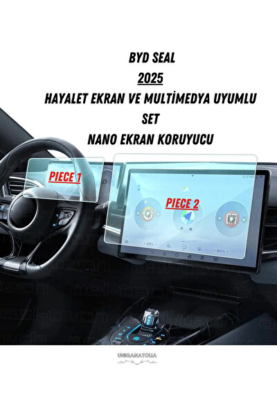 Uniqanatolia BYD SEAL 2025 Hayalet Ekran ve Multimedya Uyumlu Set Nano Ekran Koruyucu