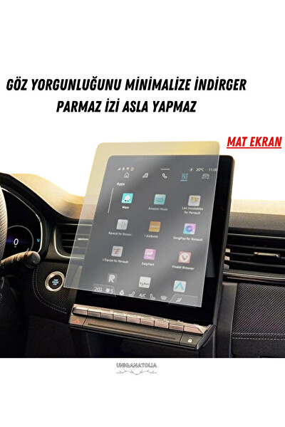 Uniqanatolia Renault Captur 2025 Navigasyon ve Multimedya Uyumlu Mat Ekran Koruyucu