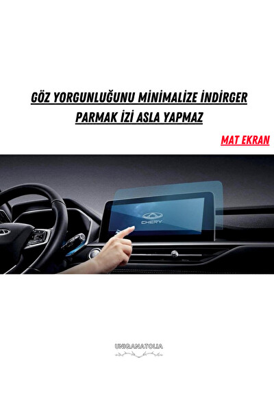 Uniqanatolia Chery Tiggo 8 Pro 2023 Navigasyon ve Multimedya Uyumlu Mat Ekran Koruyucu