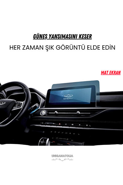 Uniqanatolia Chery Tiggo 8 Pro 2023 Navigasyon ve Multimedya Uyumlu Mat Ekran Koruyucu