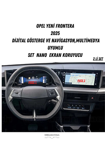 Uniqanatolia Opel Yeni Frontera 2025 Dijital Gösterge ve Multimedya Uyumlu Set Nano Ekran Koruyucu