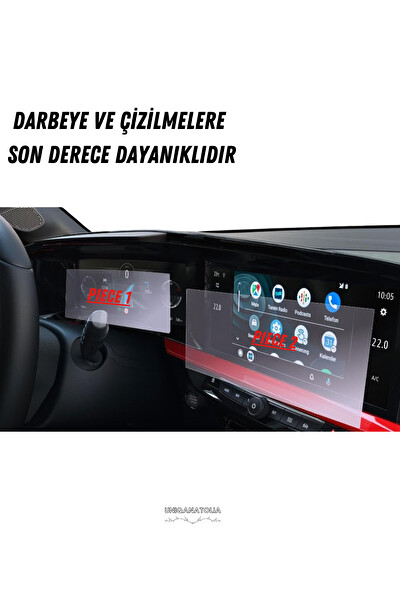 Uniqanatolia Opel Mokka 2025 Hayalet Gösterge ve Multimedya Uyumlu Set Nano Ekran Koruyucu