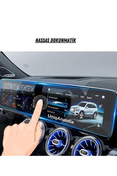 Uniqanatolia Mercedes EQB Elektrikli 2021-2023 Navigasyon Ekranı Ve Dijital Gösterge Nano Ekran Koruyucu